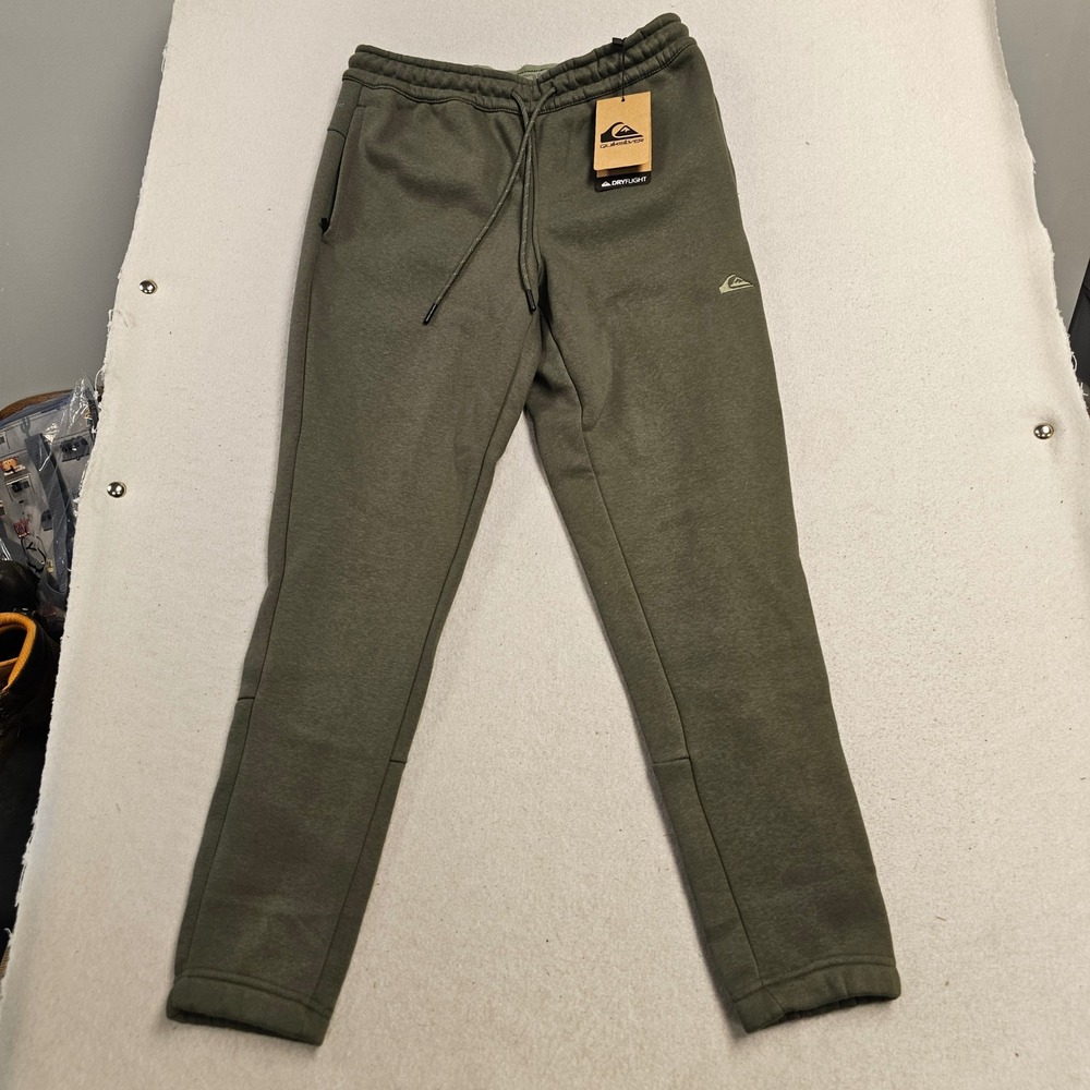 Quiksilver DryFlight Mens Sweatpants Olive Branch Green Joggers QA35KB024 Small